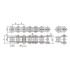 tarımsal makaralı zincirler