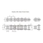 A serisi kısa adımlı hassas makaralı zincir