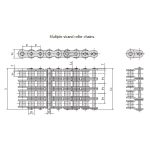 A serisi kısa adımlı hassas makaralı zincir