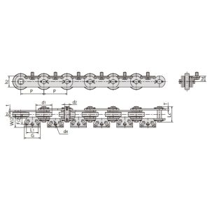 şişe yıkayıcı konveyör zinciri