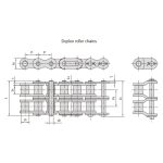 B serisi kısa adımlı hassas makaralı zincirler