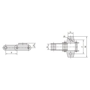 C tipi ve CA tipi çelik tarım zinciri