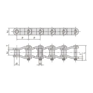 ağır hizmet tipi krank bağlantılı transmisyon zinciri