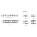 çok plakalı pimli zincir