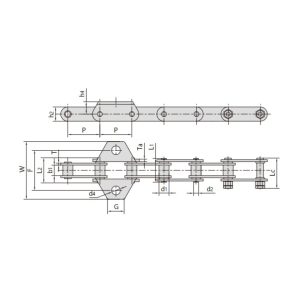 O-ring tarım makineleri zinciri