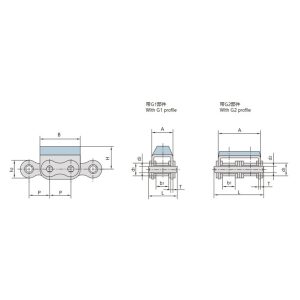 kauçuk bağlı plaka zinciri