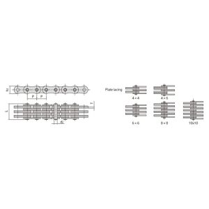 gökyüzü istifleyici plaka yaprak zinciri