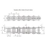 ağır hizmet serisi makaralı zincirler