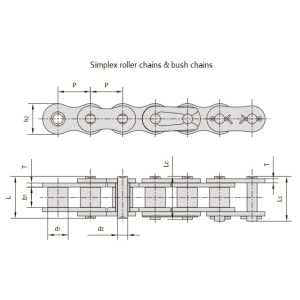 ağır hizmet serisi makaralı zincirler
