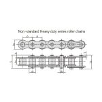 ağır hizmet serisi makaralı zincirler