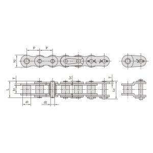 paslanmaz çeli̇k kisa hatveli̇ makarali zi̇nci̇r