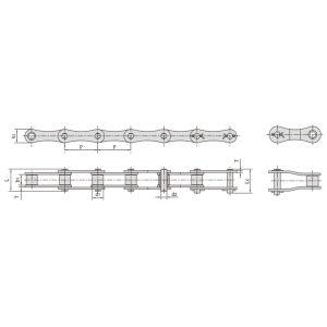 S tipi çelik tarım zinciri