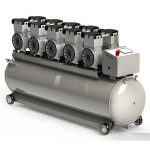 dental elektrikli yağsız hava kompresörü